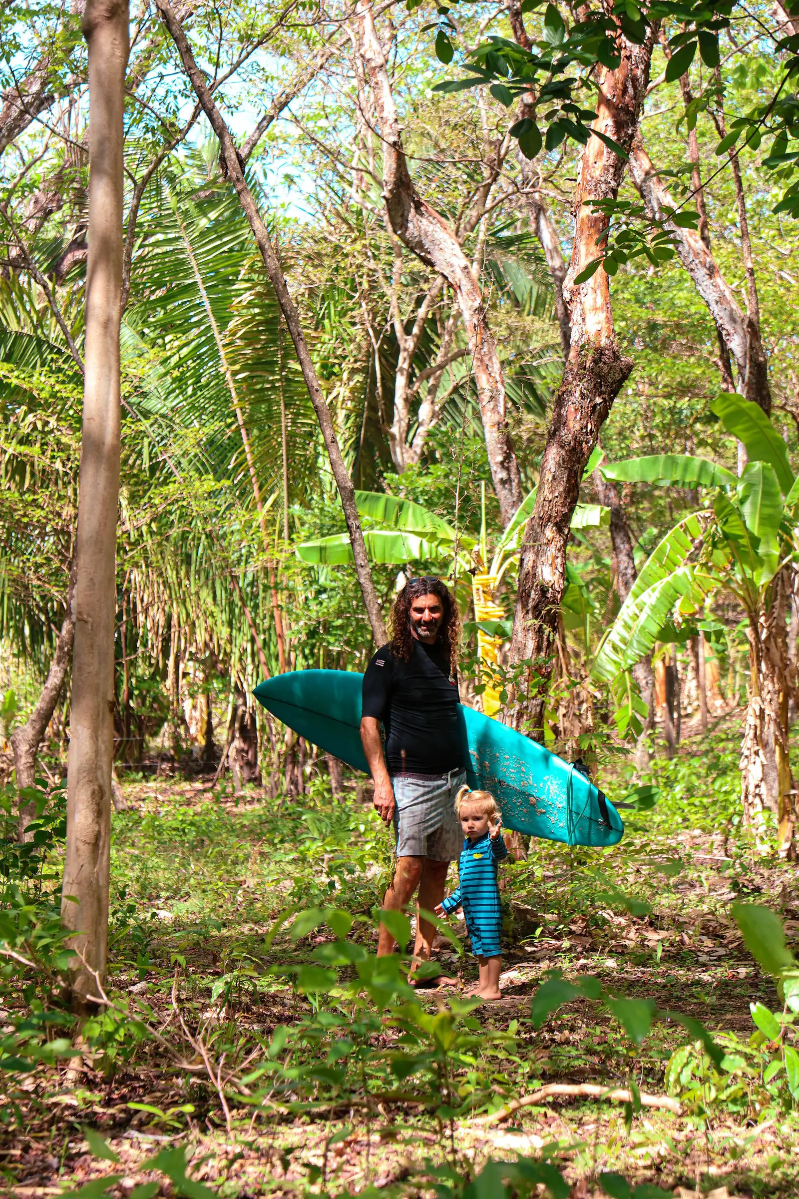 A walk down the jungle path to the beach near Naya Nosara